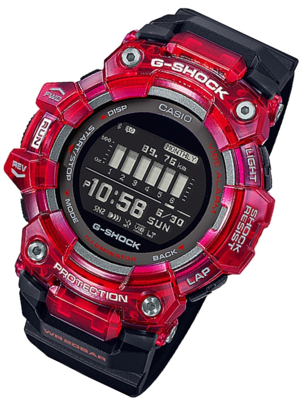 Casio G-shock GBD-100SM-4A1 Bluetooth Digital Rubber Strap Watch For Men-Watch Portal Philippines