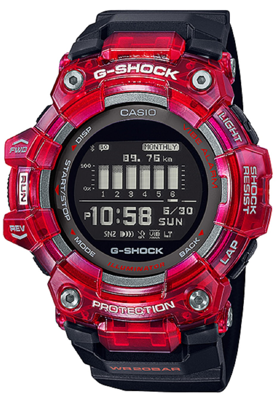 Casio G-shock GBD-100SM-4A1 Bluetooth Digital Rubber Strap Watch For Men-Watch Portal Philippines