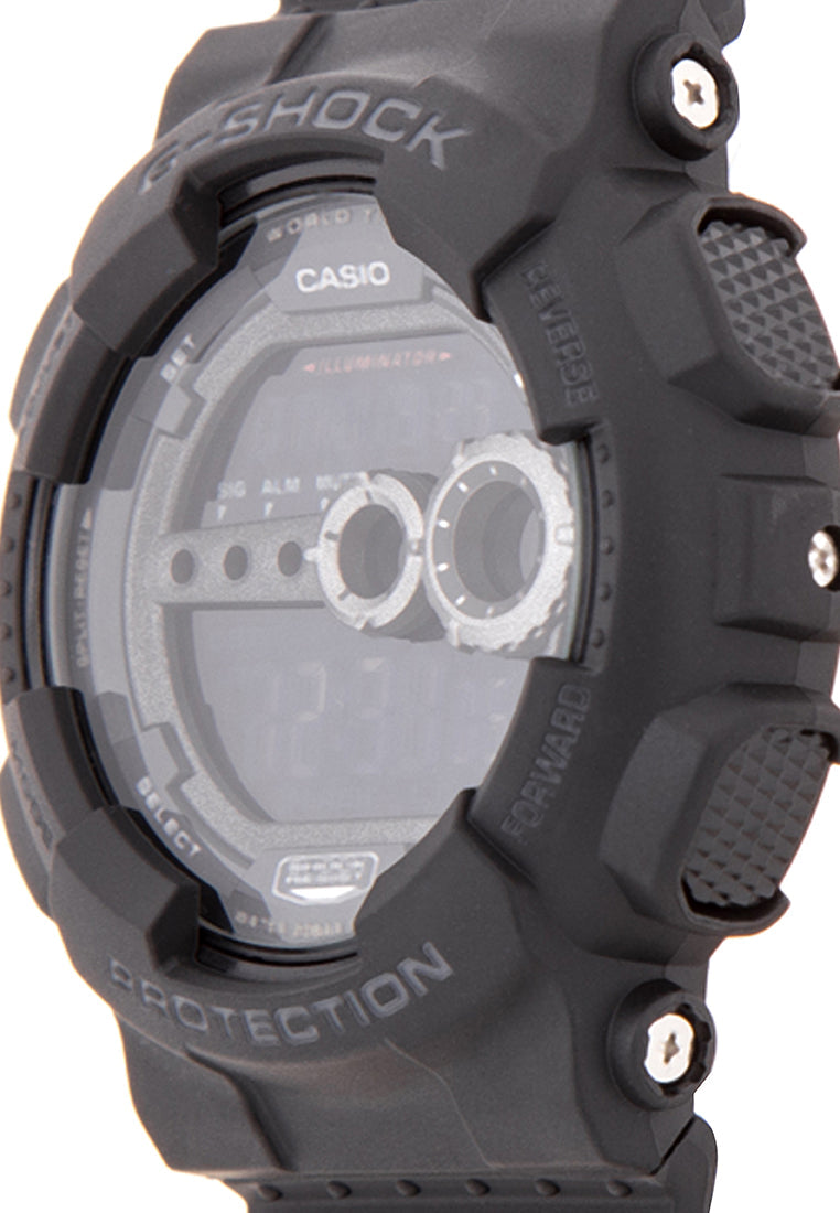 Casio G-shock GD-100-1BDR Digital Rubber Strap Watch For Men-Watch Portal Philippines