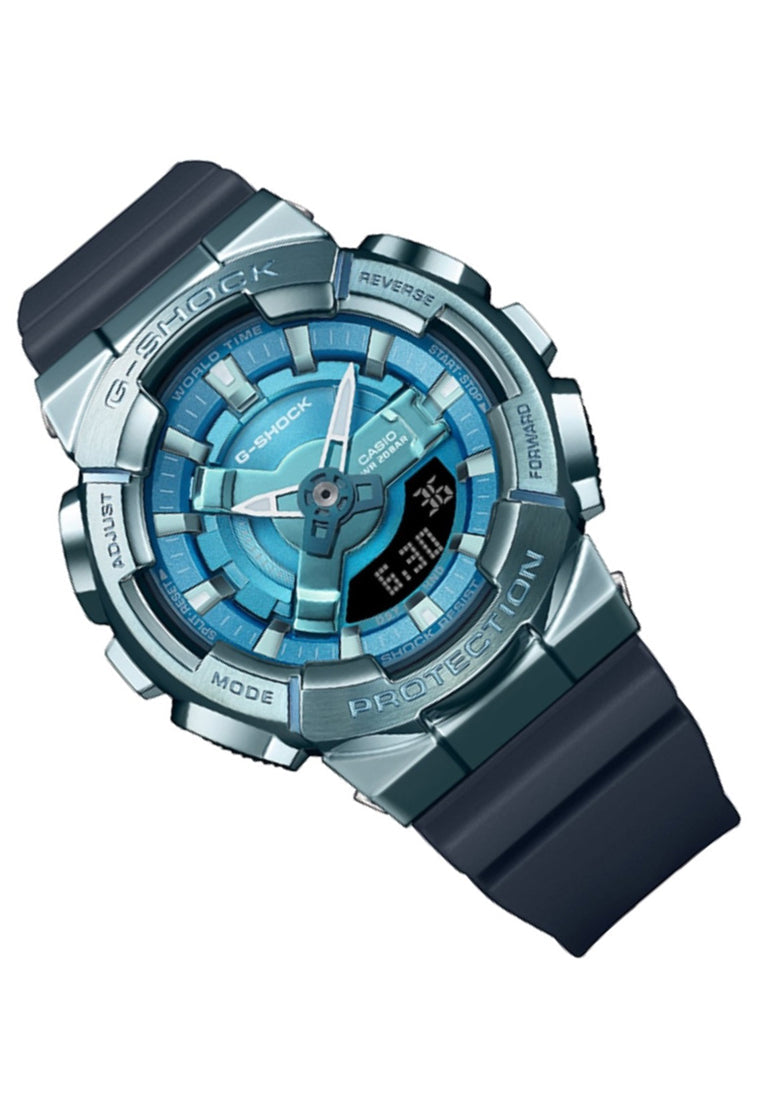 Casio G-shock GM-S110LB-2A Digital Analog Rubber Strap Watch-Watch Portal Philippines