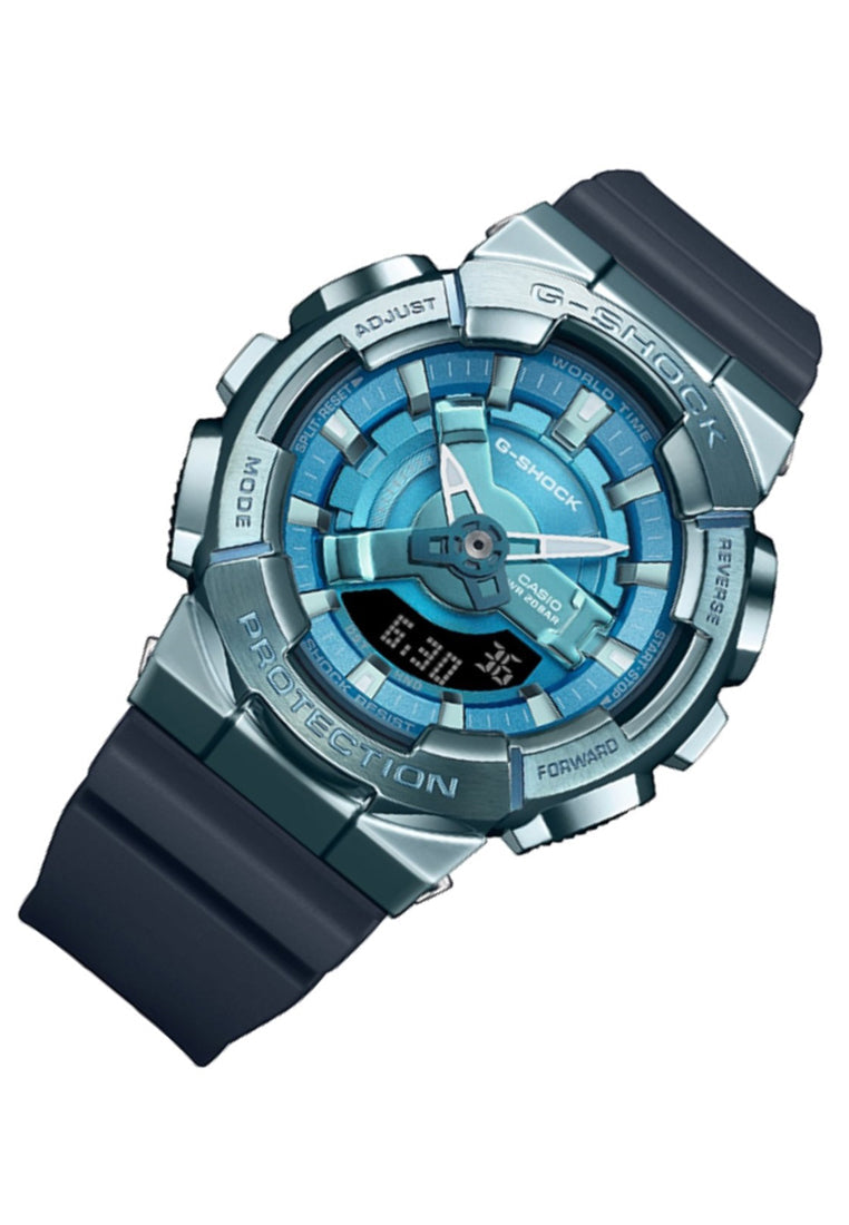 Casio G-shock GM-S110LB-2A Digital Analog Rubber Strap Watch-Watch Portal Philippines