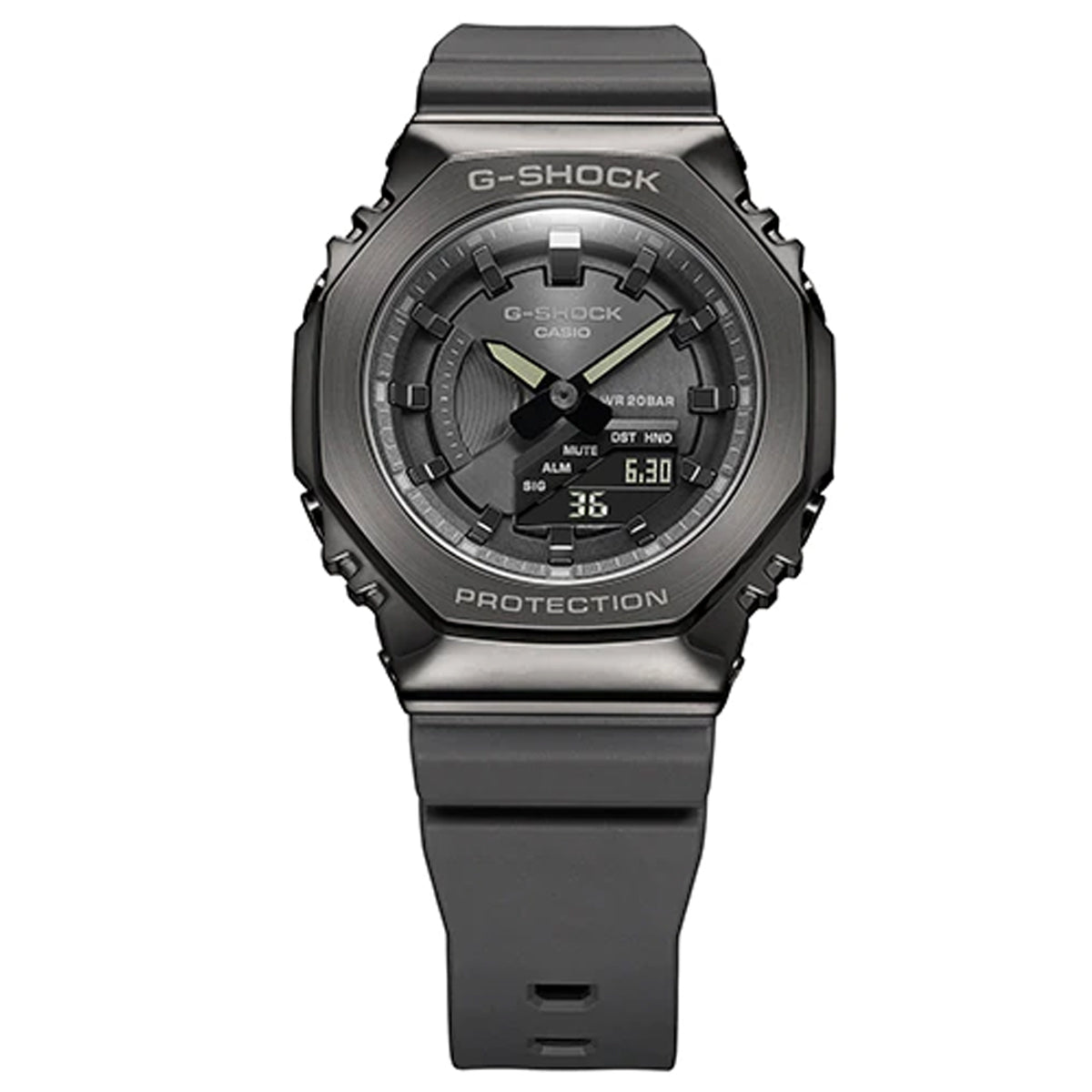 Casio G-shock GM-S2100B-8A Digital Analog Rubber Strap Watch-Watch Portal Philippines