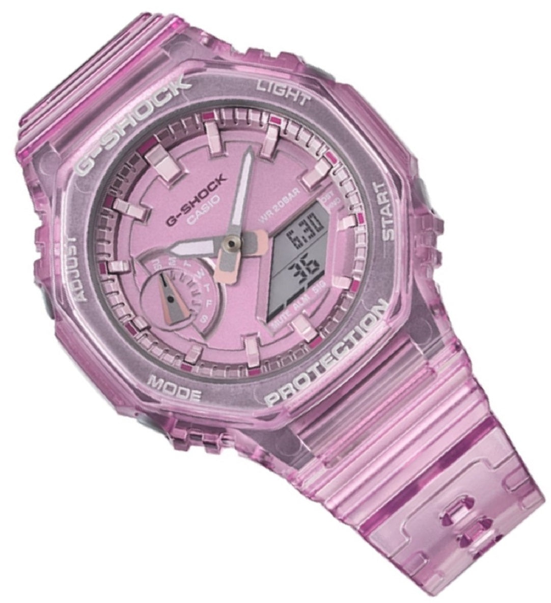 Casio G-Shock GMA-S2100SK-4A Digital Analog Rubber Strap Watch For Women-Watch Portal Philippines