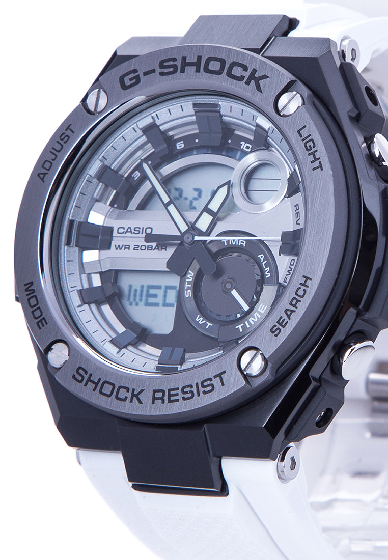 Casio G shock GST 210B 7ADR Solar Digital Analog Rubber Strap Watch