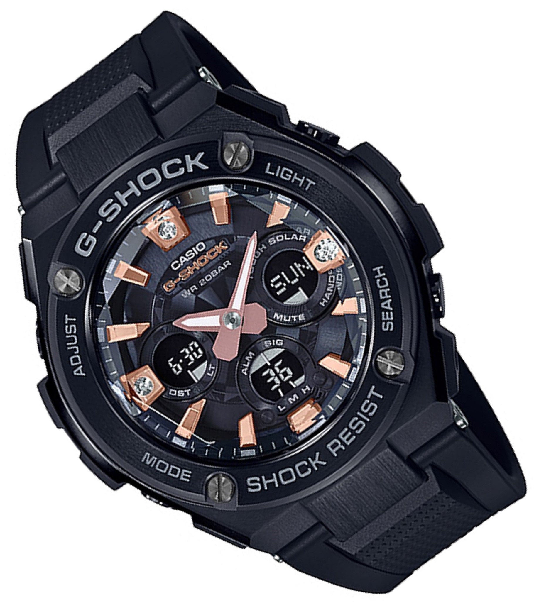 Casio G-shock GST-S310BDD-1A Solar Digital Analog Rubber Strap Watch for Men-Watch Portal Philippines