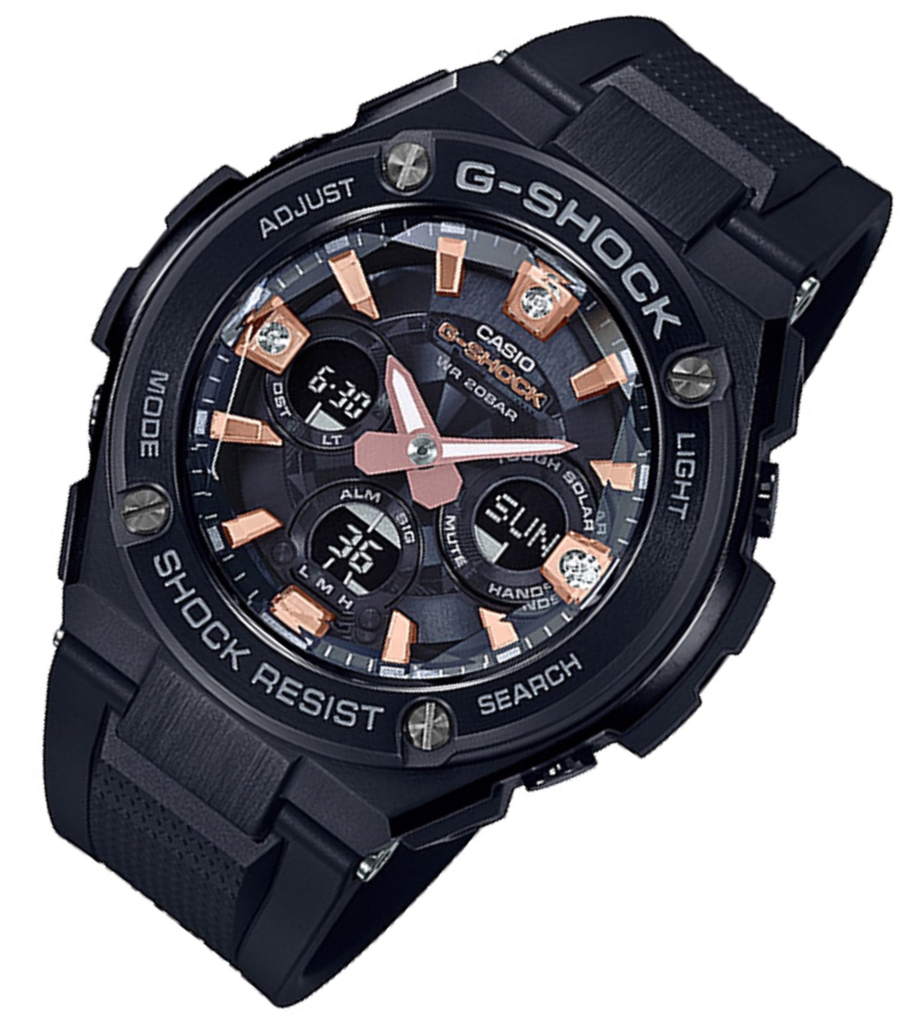 Casio G-shock GST-S310BDD-1A Solar Digital Analog Rubber Strap Watch for Men-Watch Portal Philippines