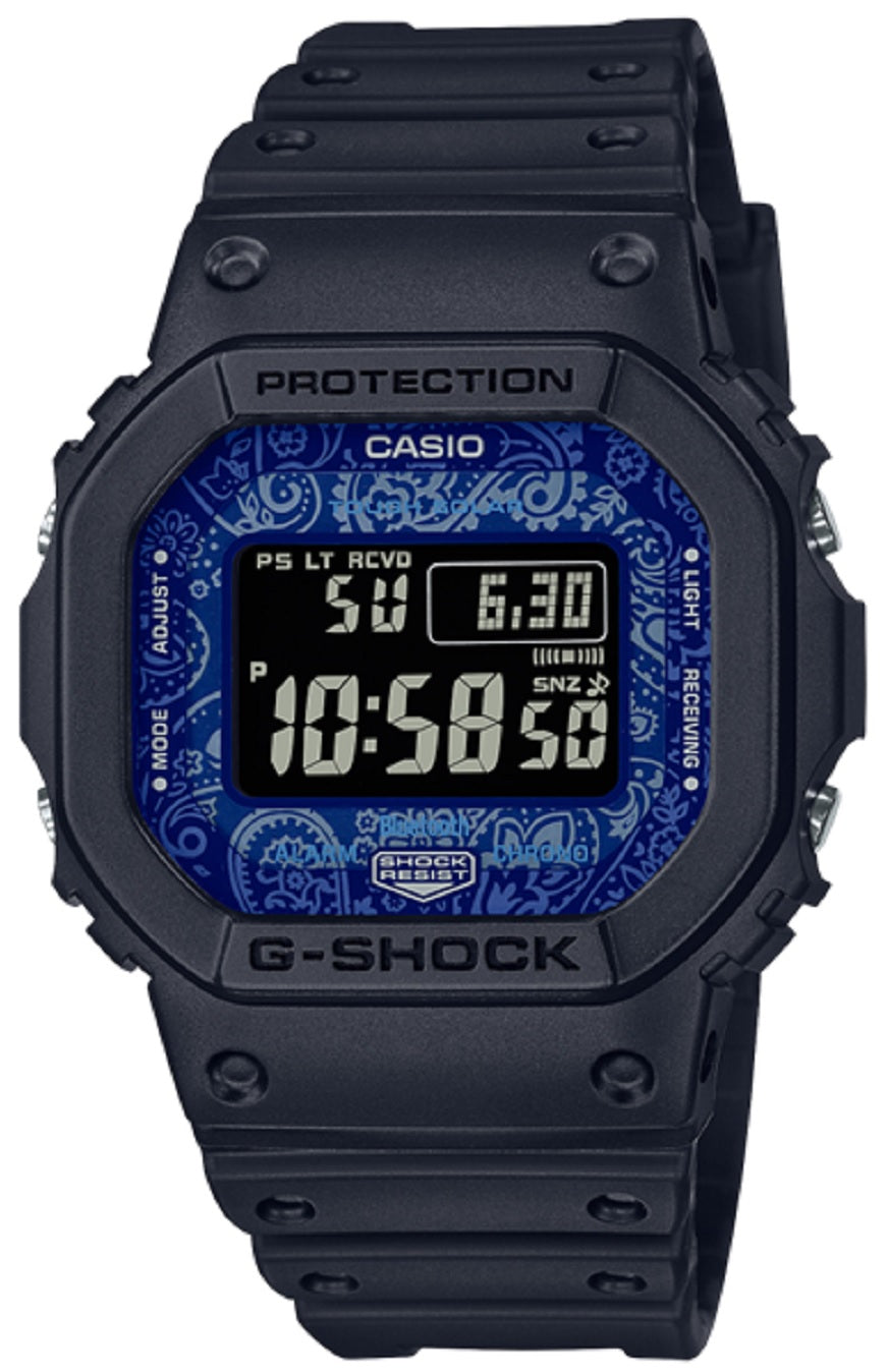 Casio G-shock GW-B5600BP-1DR Bluetooth Solar Digital Rubber Strap Watch-Watch Portal Philippines