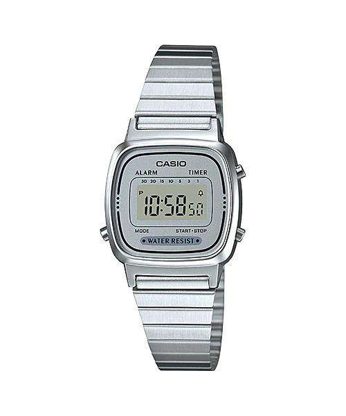 Casio silver shop digital watch