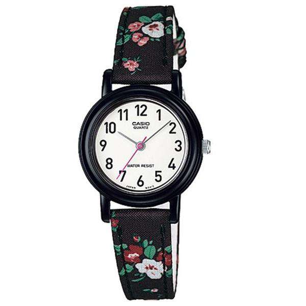 Casio LQ-139LB-1B2 Floral Leather Strap Watch for Women-Watch Portal Philippines