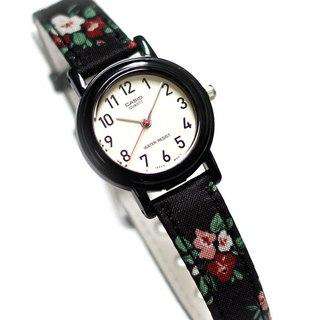 Casio LQ-139LB-1B2 Floral Leather Strap Watch for Women-Watch Portal Philippines