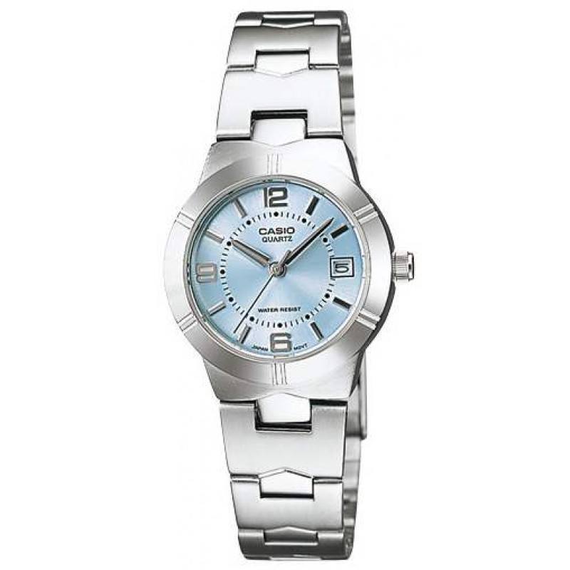 CASIO LTPE176D-2A Silver Stainless Steel Classic Square Watch