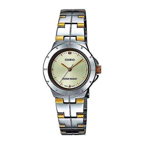 Casio LTP-1242SG-9C Two Tone Gold Dial Watch for Women-Watch Portal Philippines