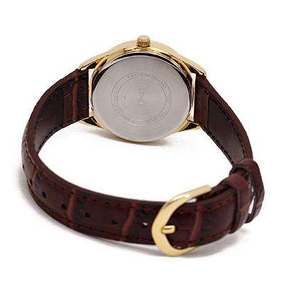 Casio LTP-V005GL-9A Brown Leather Strap Watch for Women-Watch Portal Philippines