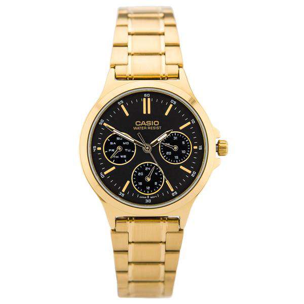 Casio watch shop black and gold