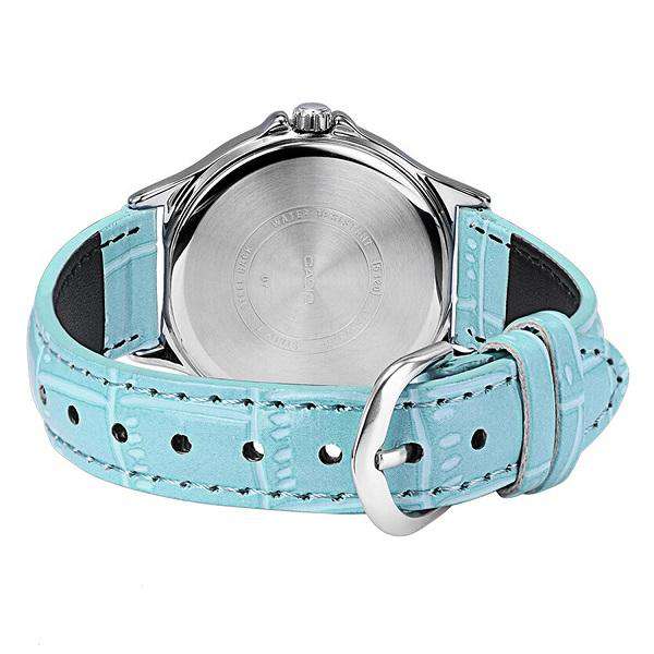 Casio LTP-V300L-2A Light Blue Leather Strap Watch for and Women-Watch Portal Philippines