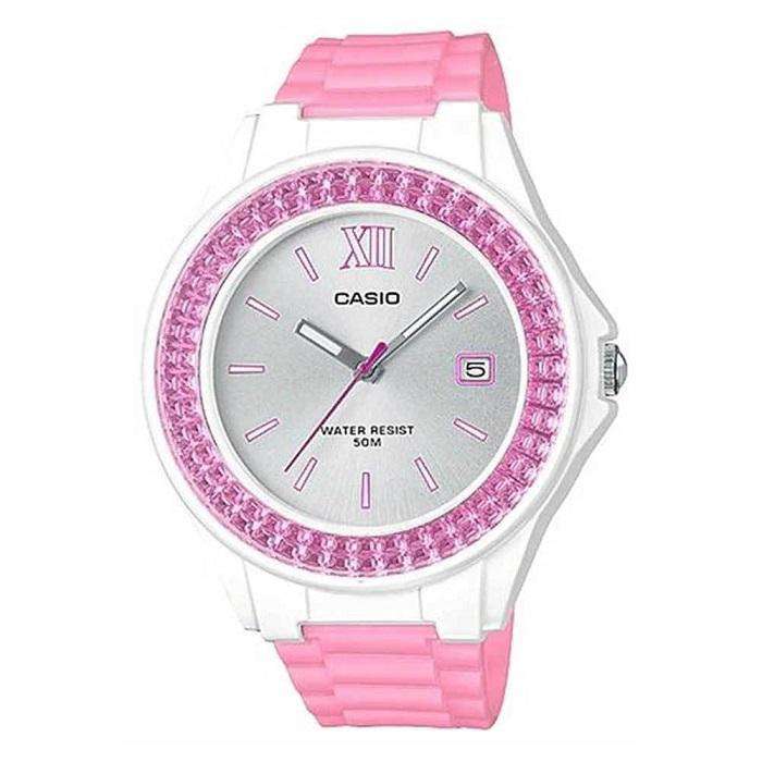 Casio LX-500H-4E3VDF Pink Resin Strap Watch for Women-Watch Portal Philippines