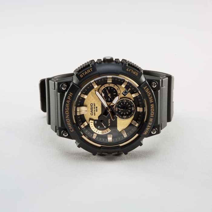 Casio MCW-200H-9AVDF Analog Chronograph Black Resin Strap