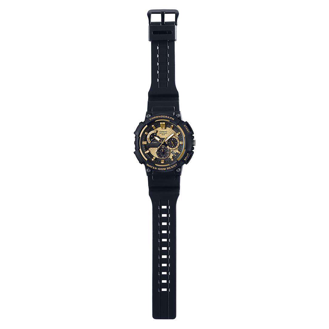 Casio MCW-200H-9AVDF Analog Chronograph Black Resin Strap