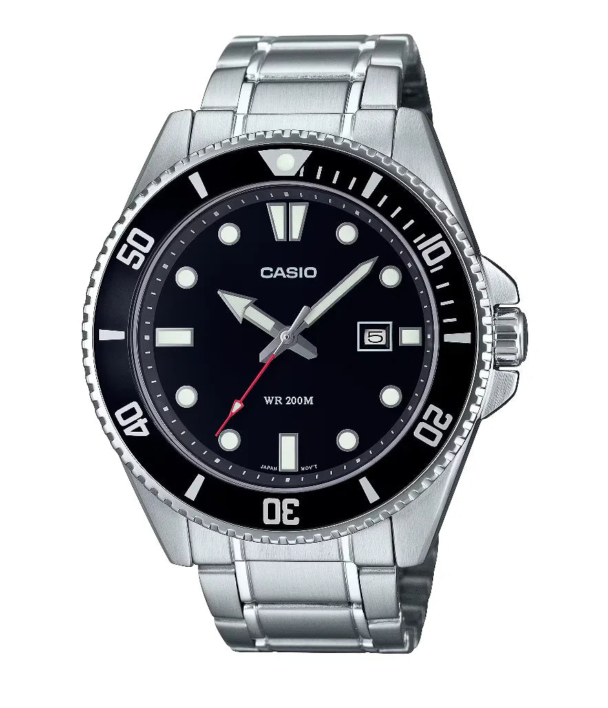 Casio MDV-107D-1A1 Analog Stainless Steel Strap Watch For Men-Watch Portal Philippines