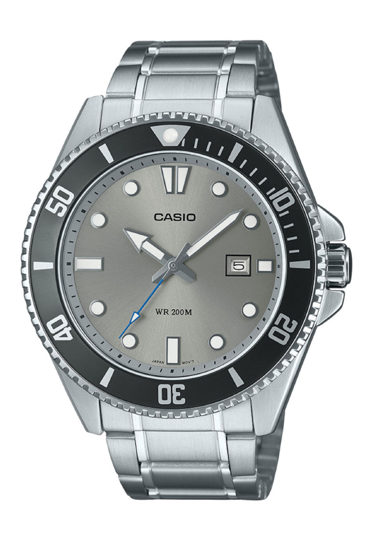 Casio MDV-107D-8A Analog Stainless Steel Strap Watch For Men-Watch Portal Philippines