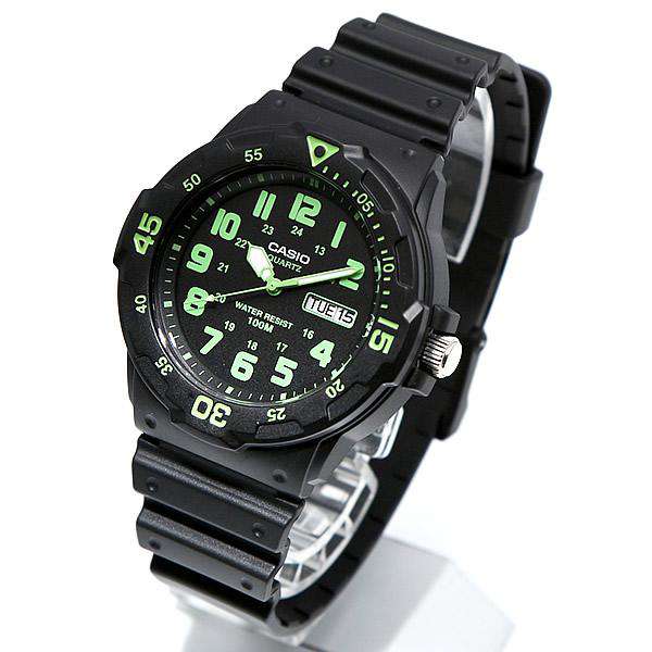 Casio MRW 200H 3B Black Resin Strap Watch for Men Watch