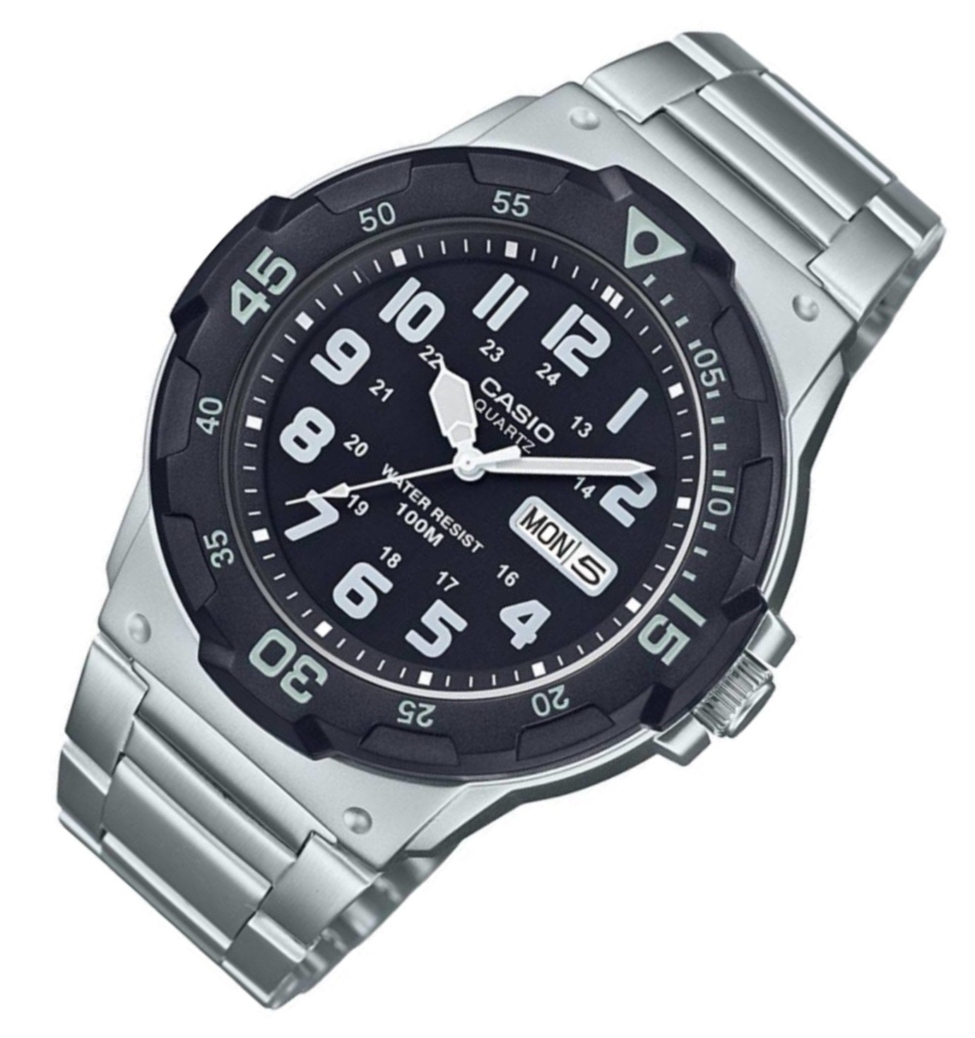 Casio MRW 200HD 1BVDF Silver Stainless Strap Watch for Men