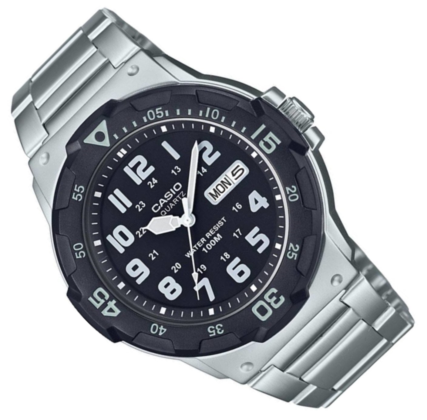 Casio MRW 200HD 1BVDF Silver Stainless Strap Watch for Men