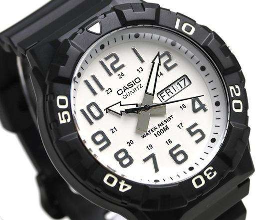 Casio MRW 210H 7AVDF Analog Black Resin Strap Watch for Men