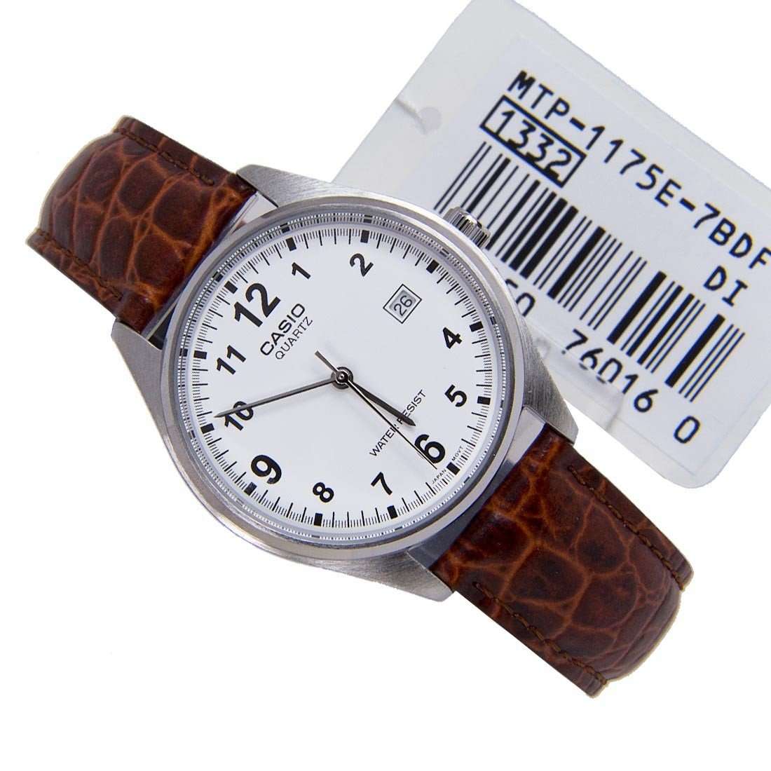 Casio MTP 1175E 7BDF Brown Leather Strap Watch for Men