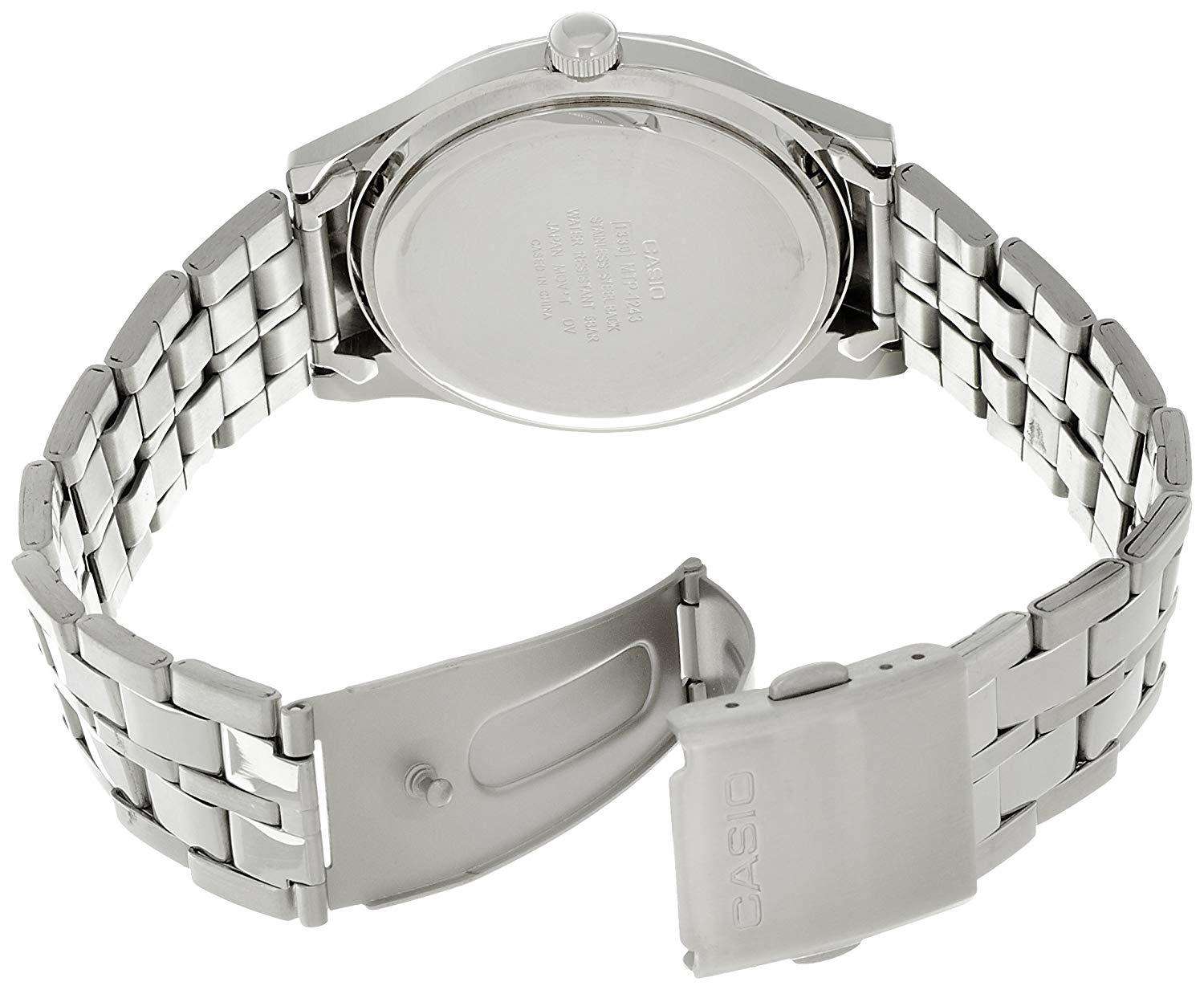 Casio MTP 1243D 2AVDF Silver Stainless Steel Strap Watch for