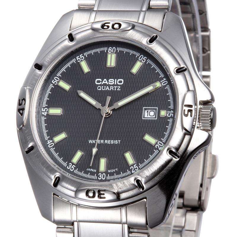 Casio MTP-1244D-8ADF Silver Stainless Steel Strap Watch for