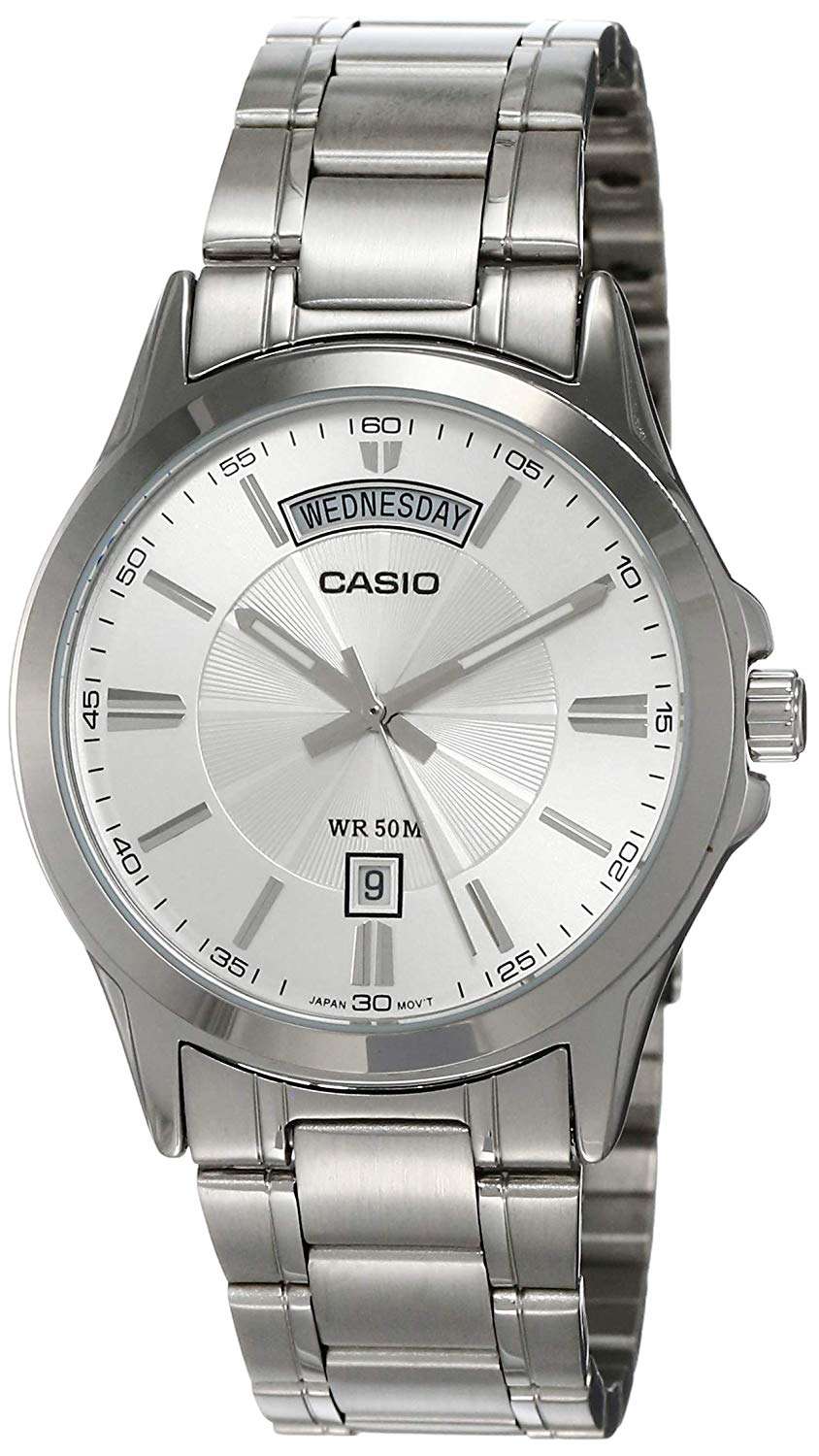 Casio MTP-1381D-7AVDF Silver Stainless Watch for Men-Watch Portal Philippines