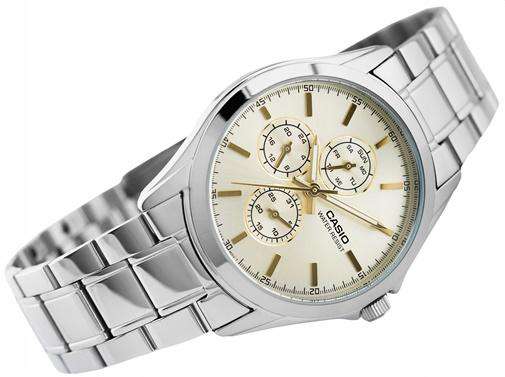 Casio MTP V302D 9A Silver Stainless Watch for Men Watch