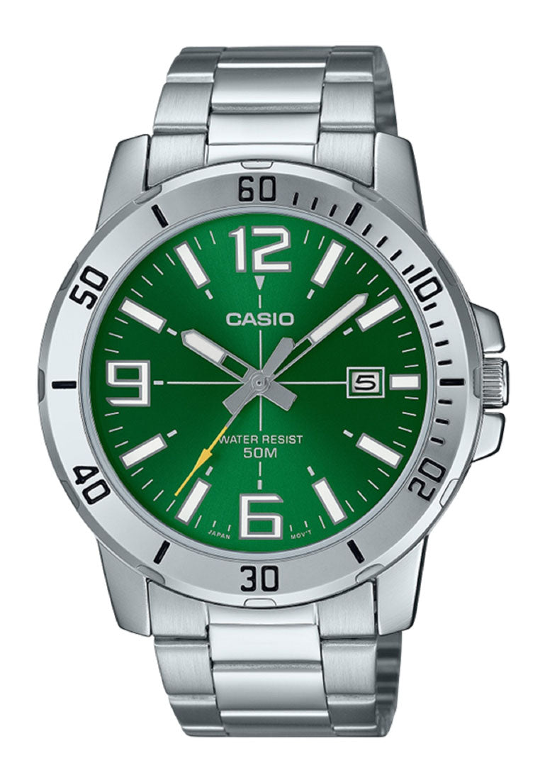 Casio MTP-VD01D-3B Analog Stainless Steel Strap Watch For Men-Watch Portal Philippines