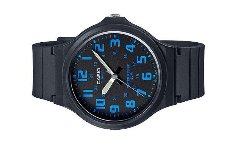 Casio MW-240-2BVDF Black Resin Strap Watch for Men | Watch