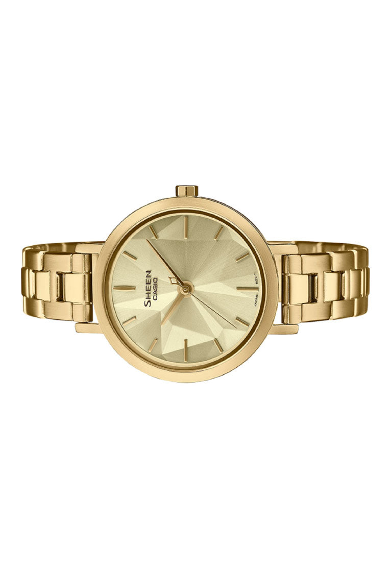 Casio Sheen SHE-4558G-9A Analog Stainless Steel Watch For Women-Watch Portal Philippines