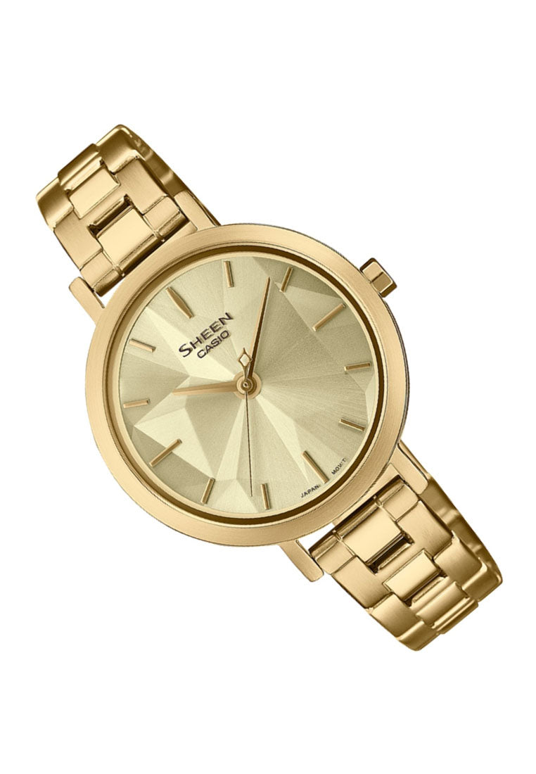 Casio Sheen SHE-4558G-9A Analog Stainless Steel Watch For Women-Watch Portal Philippines