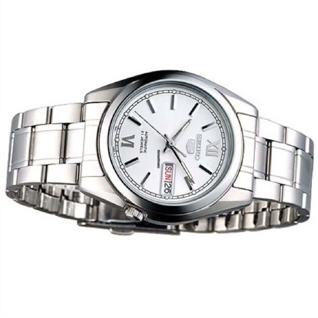 Seiko 5 SNKL51K1 Silver Stainless Automatic Watch Men-Watch Portal Philippines