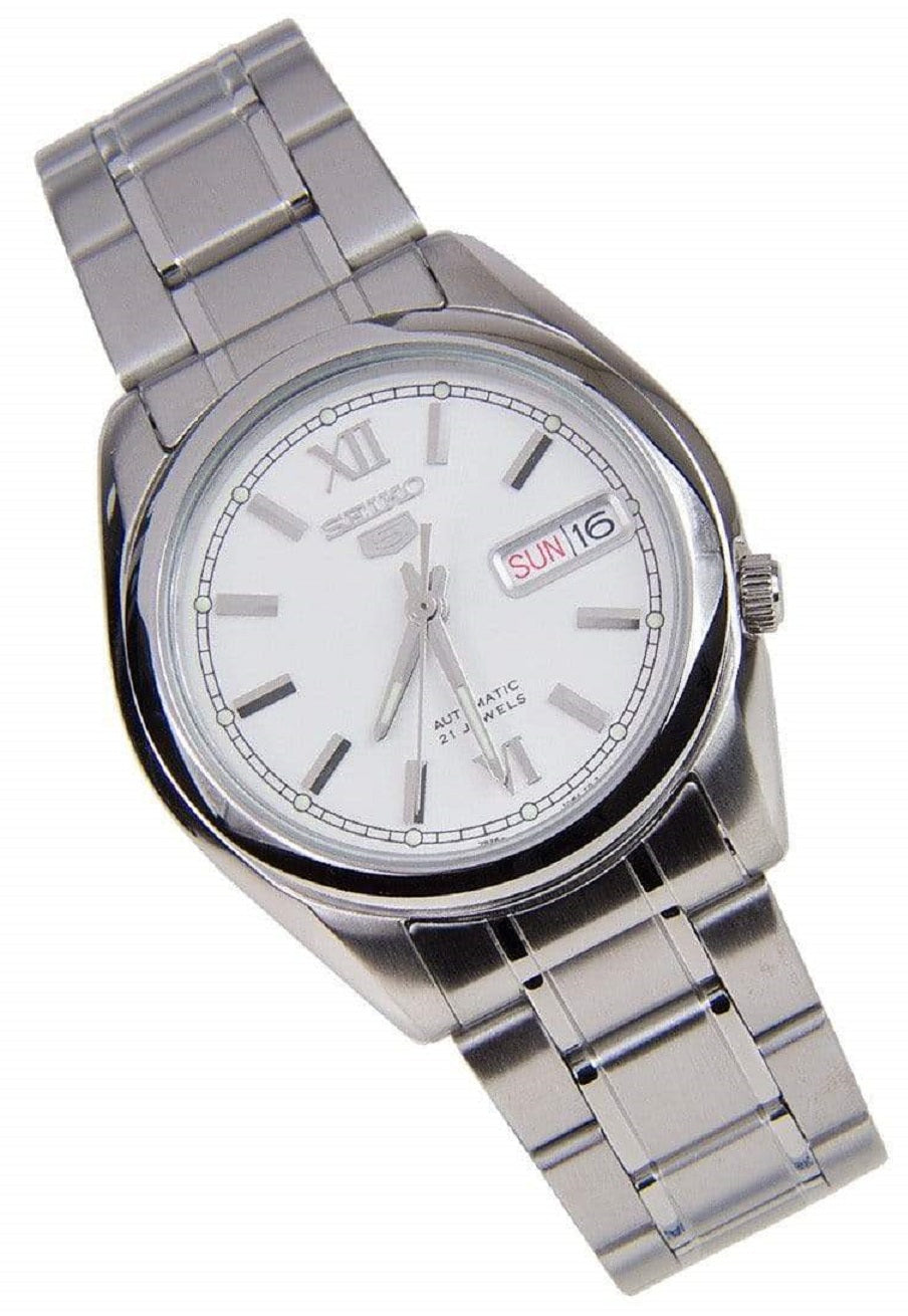 Seiko 5 SNKL51K1 Silver Stainless Automatic Watch Men-Watch Portal Philippines