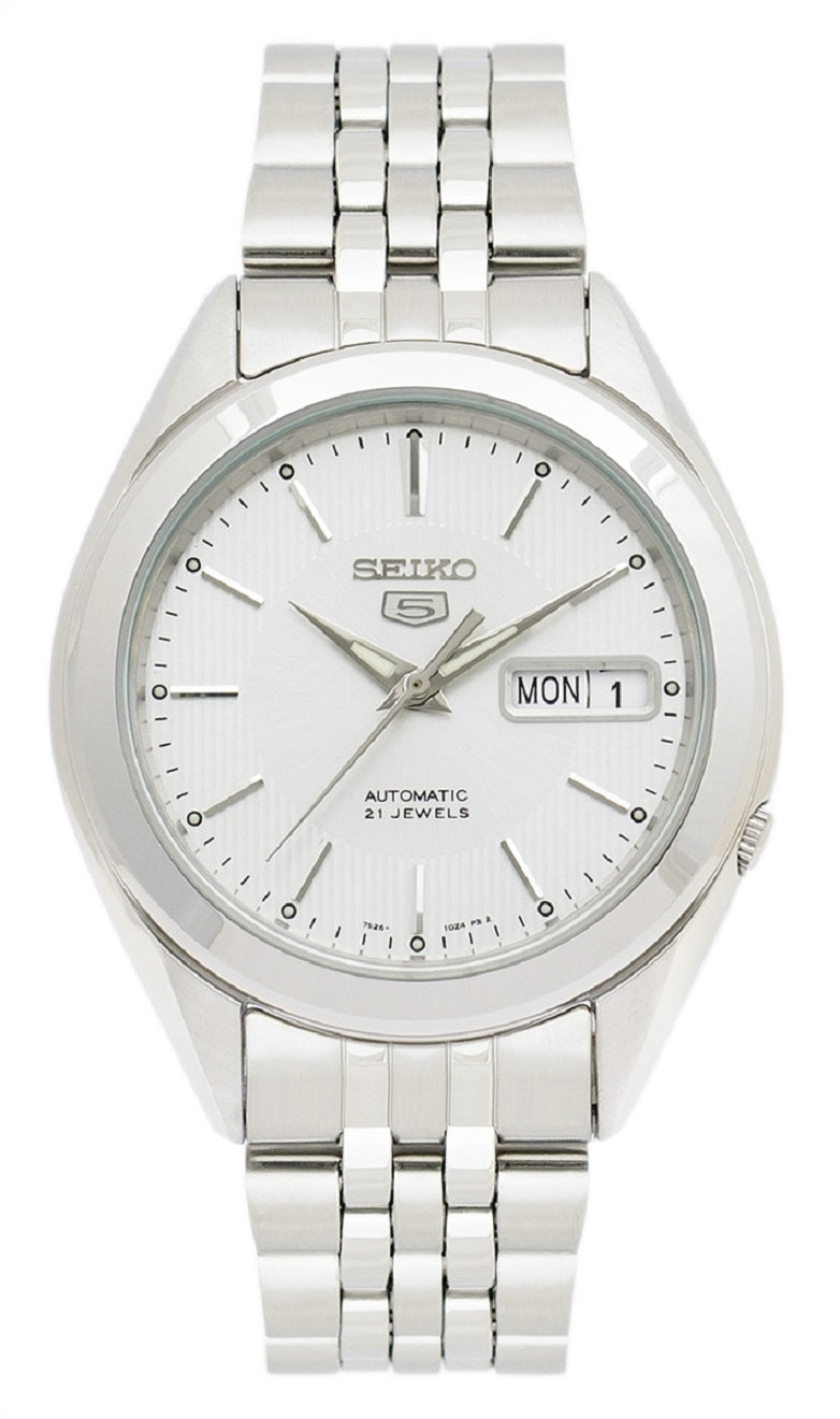 Seiko 5 Sports SNKL15K1 Silver Stainless Automatic Watch for Men