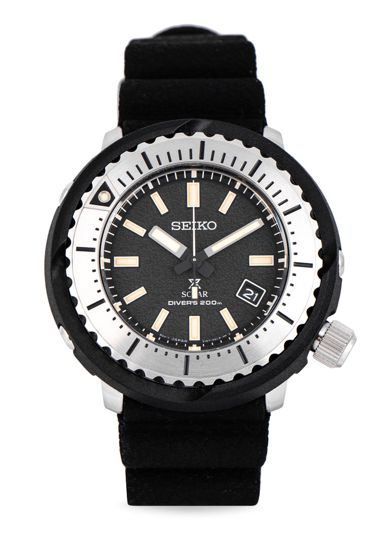 Seiko SNE541P1 Prospex Solar Watch for Silicon Strap for Men