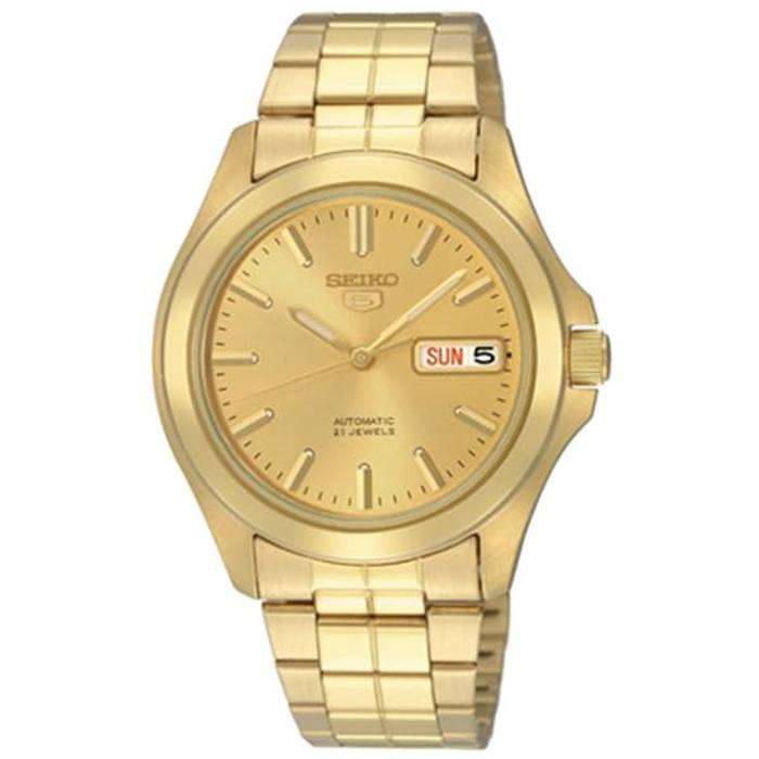 Seiko 5 gold plated best sale automatic price