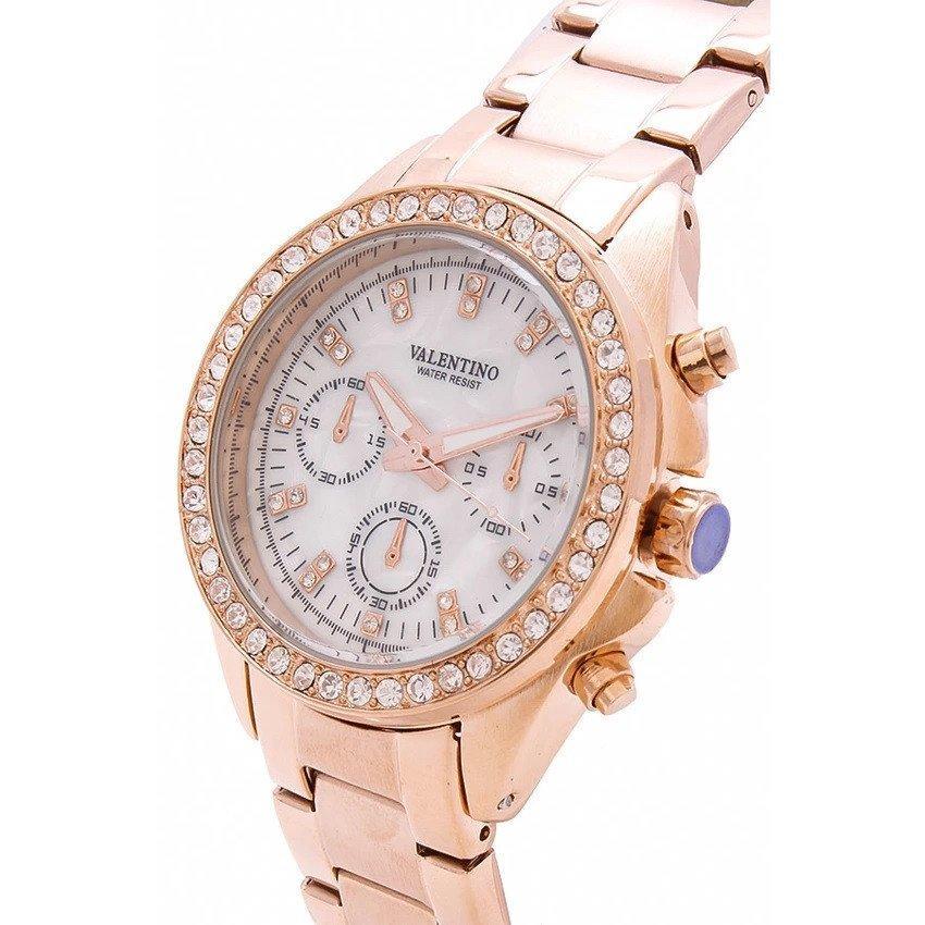 Valentino 20121662-ROSE GOLD - MOP DIAL EXCALIBUR IP ROSE GOLD STAINLESS STEEL BAND STRAP Watch for Women-Watch Portal Philippines