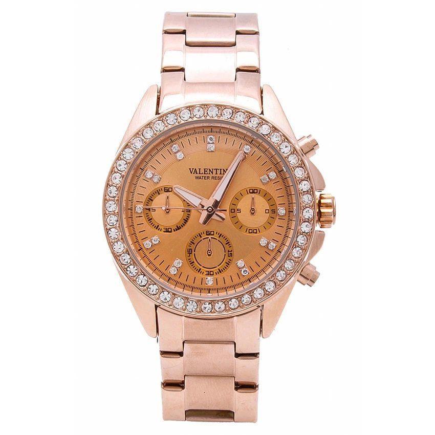 Valentino 20121662-ROSE GOLD - ROSE DIAL EXCALIBUR IP ROSE GOLD STAINLESS STEEL BAND STRAP Watch for Women-Watch Portal Philippines