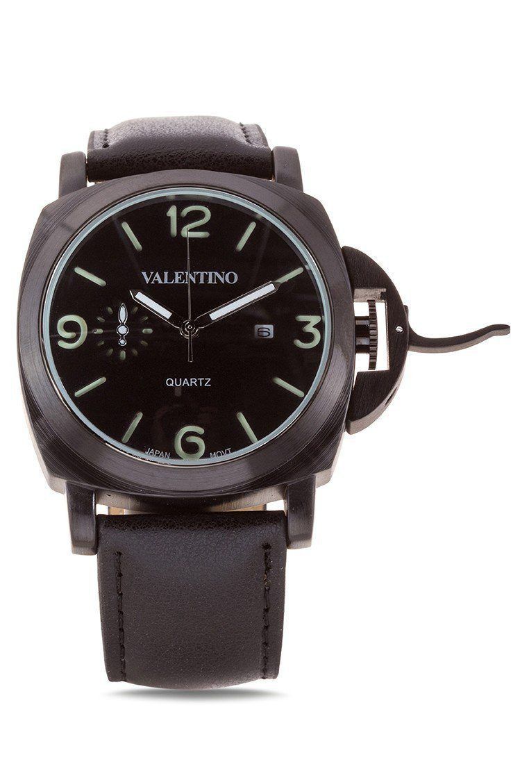 Valentino 20121907 Black Bk Black Dial Panerai Ip Style