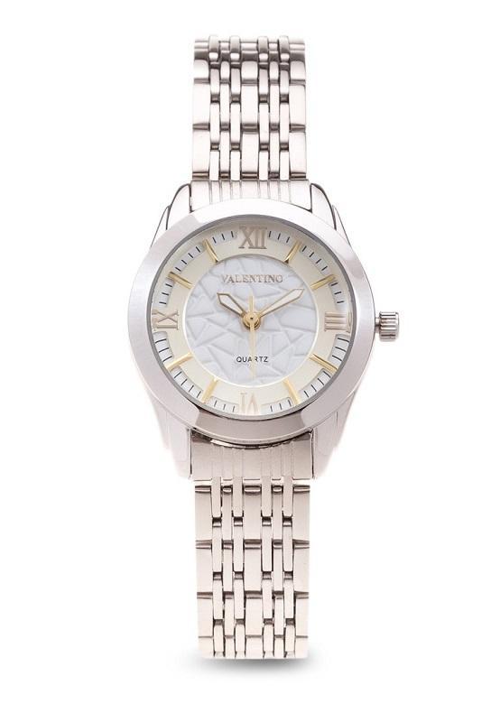 Valentino 20121914-Gold Dial Sta Barbara Mtl Stainless Strap Watch For Women-Watch Portal Philippines