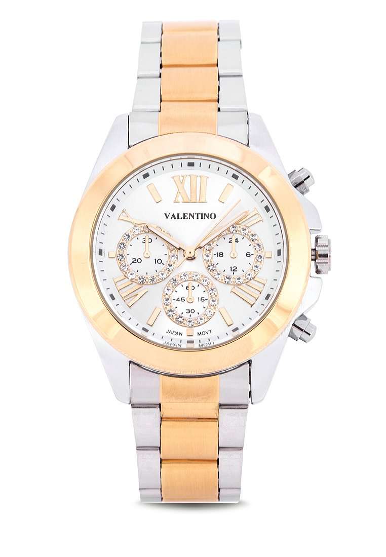 Valentino 20122221 TWO TONE SIL DIAL Gold Watch for Women