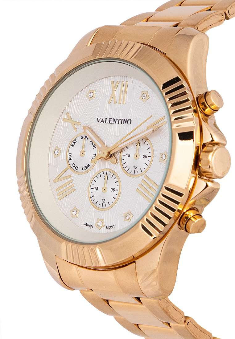 Valentino 20122301-GOLD-WHT DL Stainless Steel Watch for Women-Watch Portal Philippines