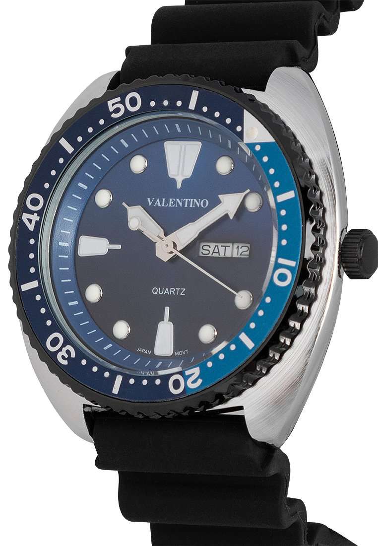 Valentino 20122314-LBLUE BLUE RING-BLUE DL Rubber Strap for Men-Watch Portal Philippines