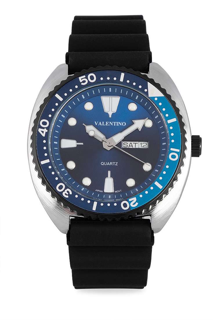 Valentino 20122314 LBLUE BLUE RING BLUE DL Rubber Strap for